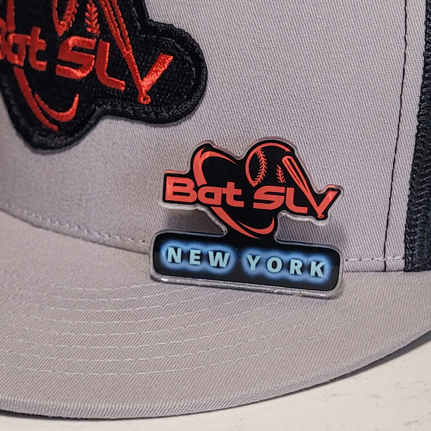 Bat SLV New York Acrylic Pins